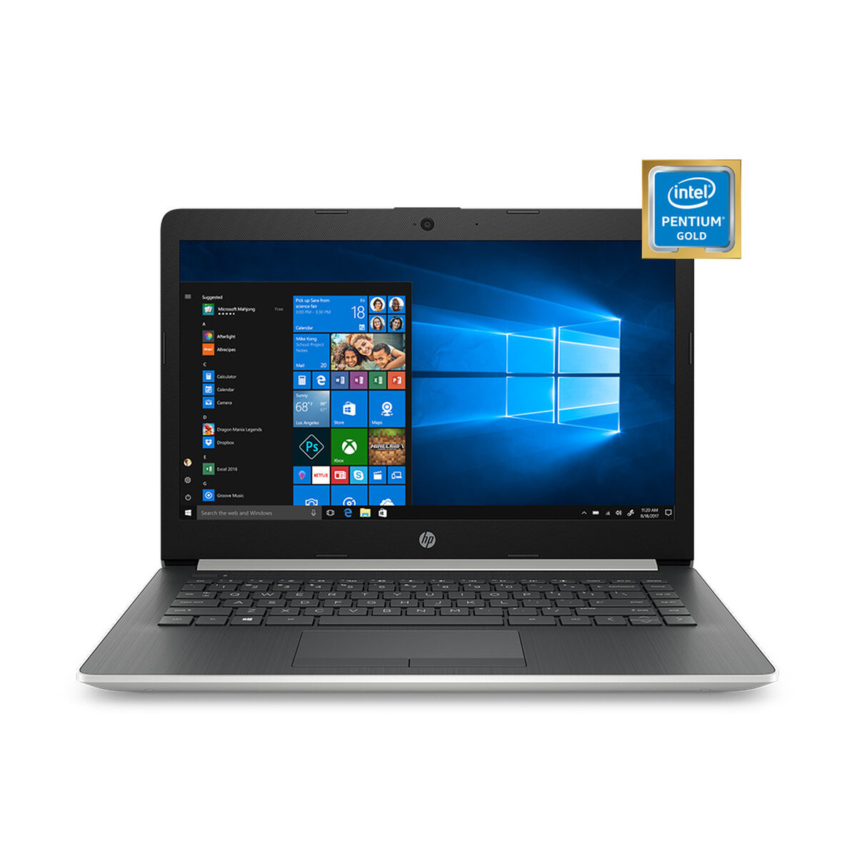 Notebook HP 14-CK0037 Pentium Gold 8GB 256GB SSD 14”