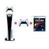 Combo Consola Sony PlayStation 5 + 2 Controles Inalámbricos DualSense + Juego Sony PS5 Spider-Man Miles Morales