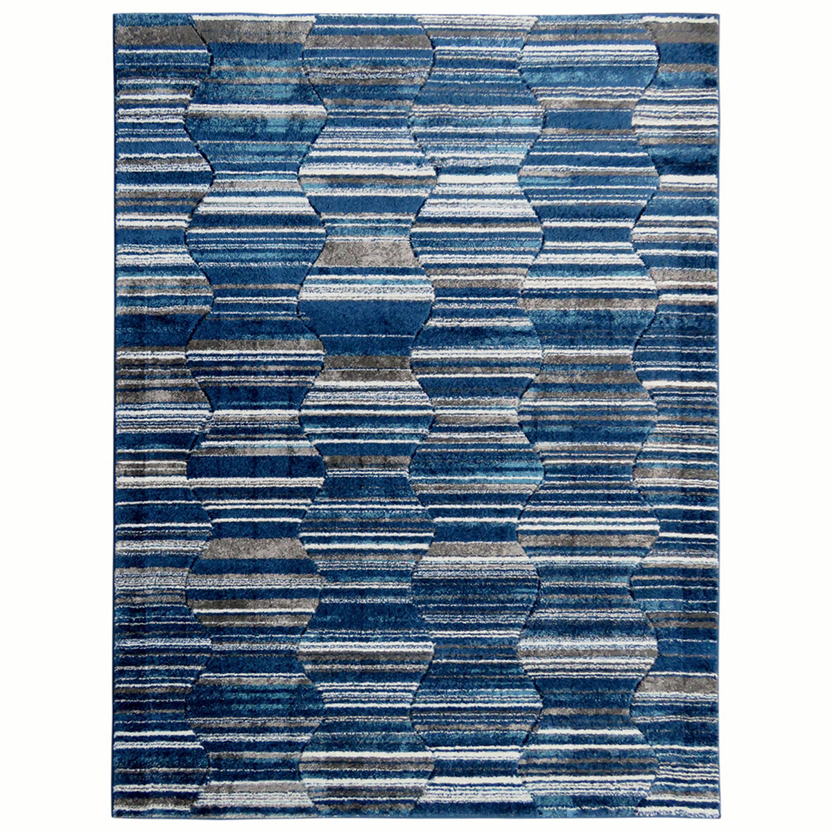 Bajada de Cama Idetex Carved Azul 80 x 120 cm