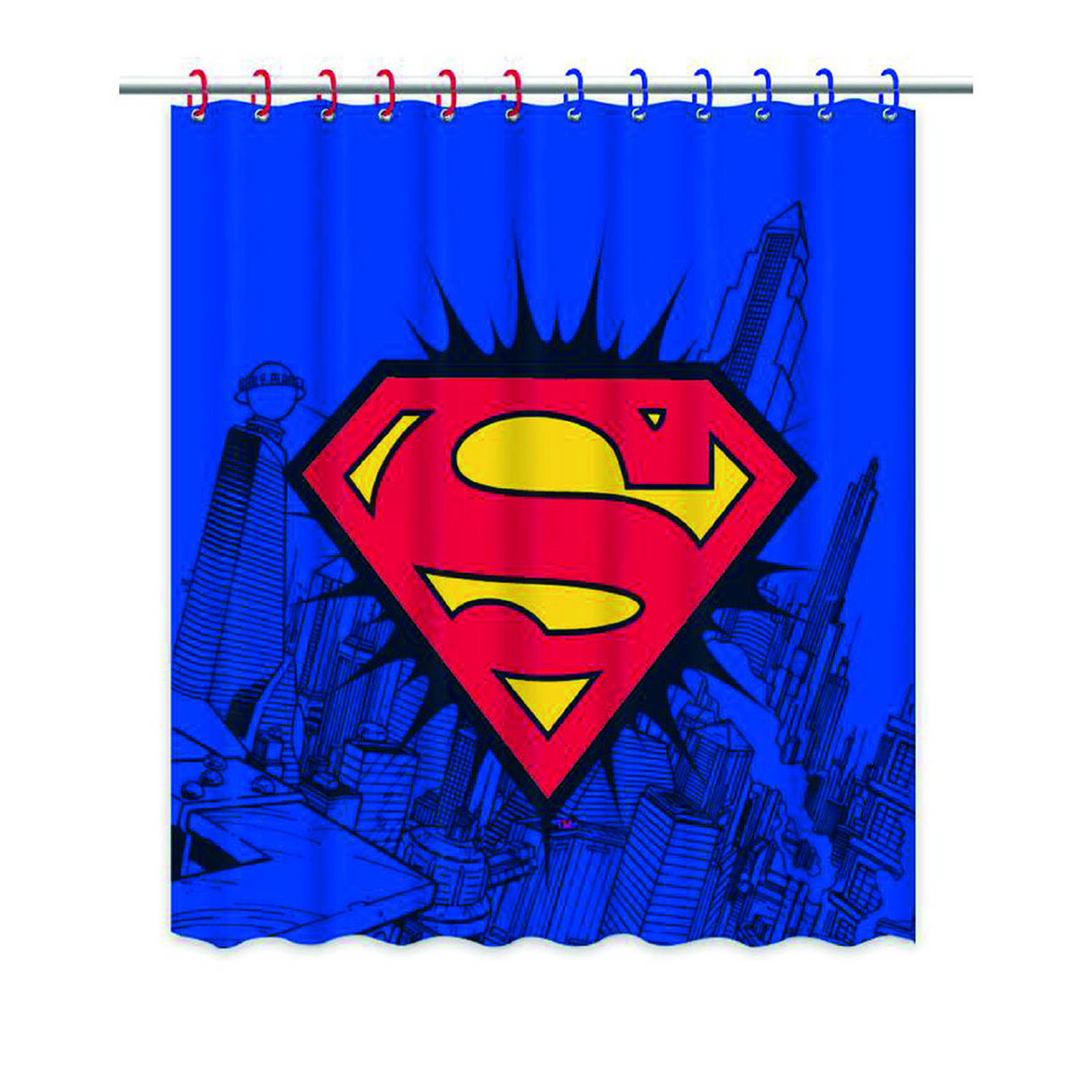 Cortina de Baño Superman Logo