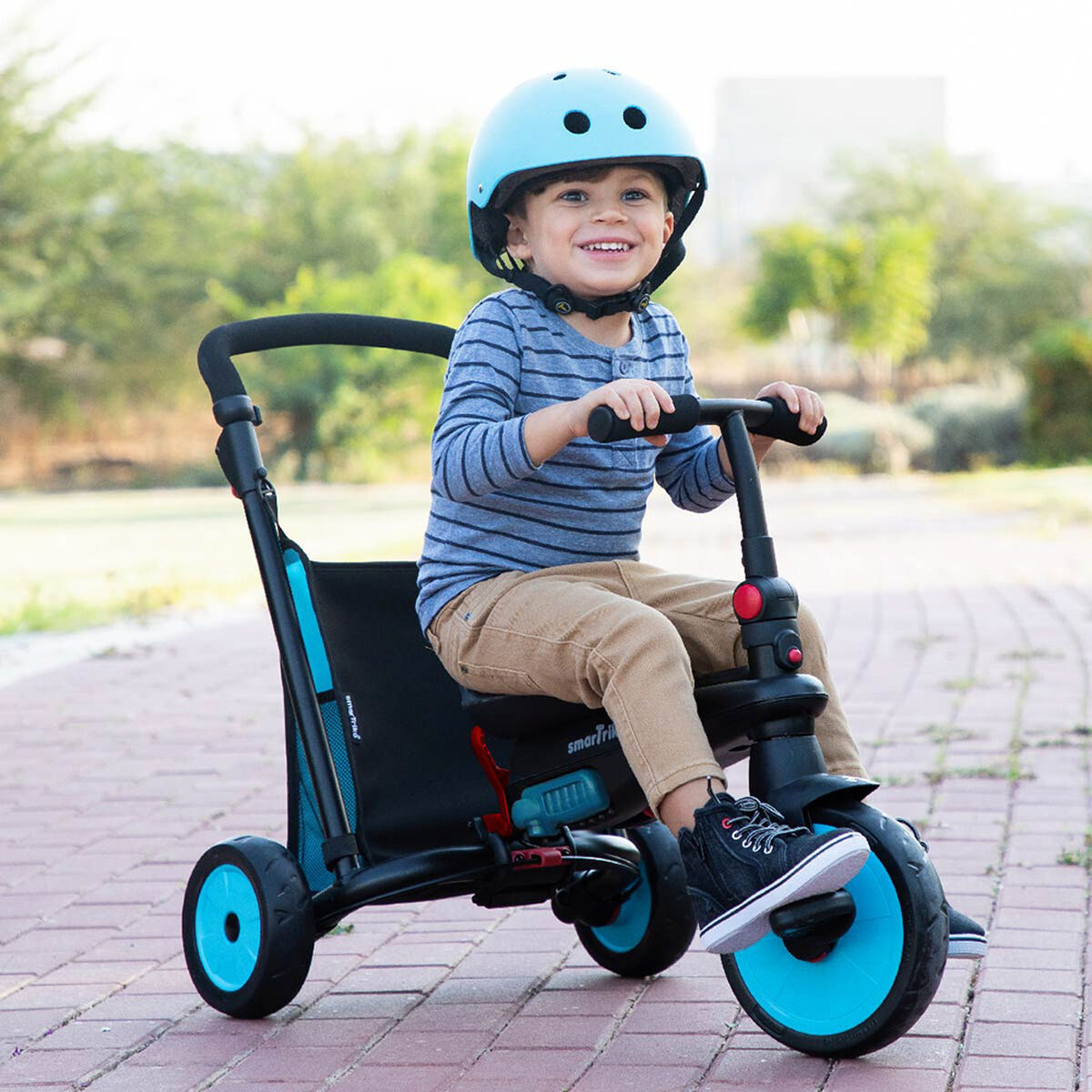 Triciclo para bebé, triciclo plegable para niños pequeños con pedales,  luces frescas, ruedas duraderas y asiento cómodo, triciclo para bebés de 1  a 5