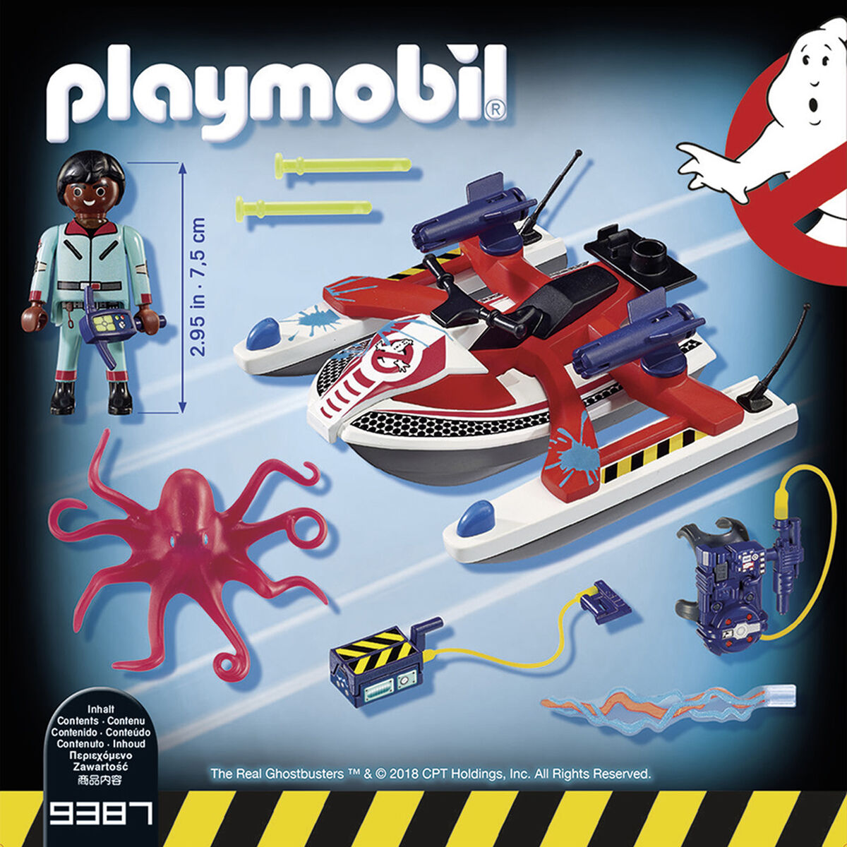 Set Zeddemore con Moto de Agua Ghostbuster de Playmobil