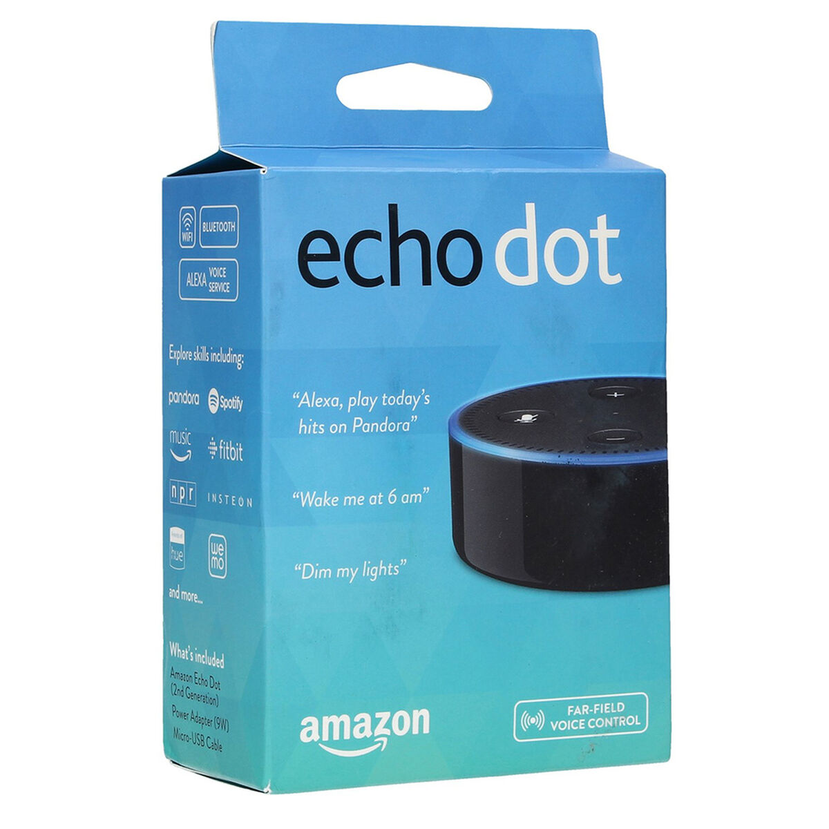 Adaptador  Amazon Alexa Echo Dot Black