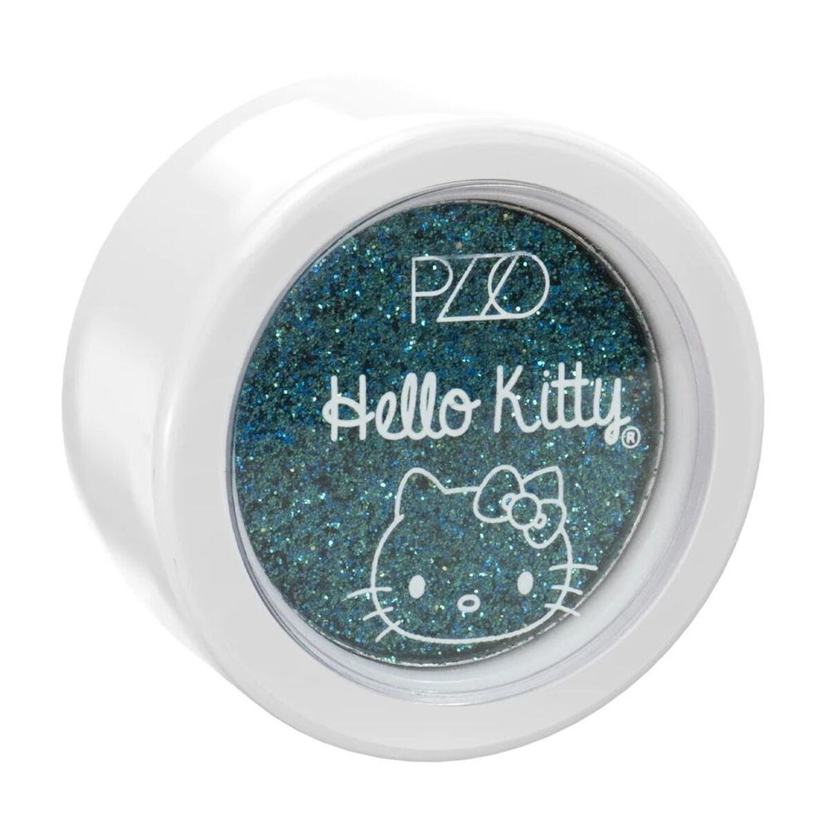 Topper de Glitter Hello Kitty Blue