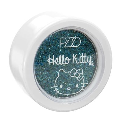 Topper de Glitter Hello Kitty Blue
