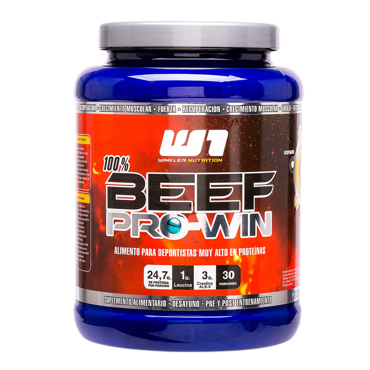 Proteína De Carne Beef Pro Win Miel 1 Kg. 30 Servicios