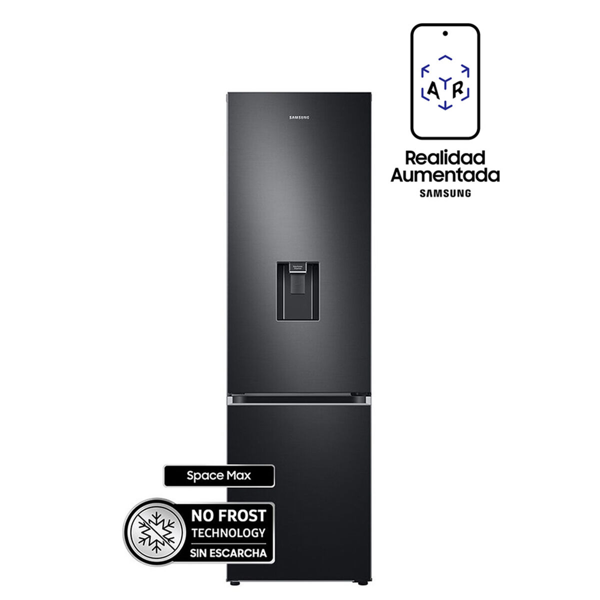 Refrigerador No Frost Samsung RB38T636DB1/ZS 376 lts.