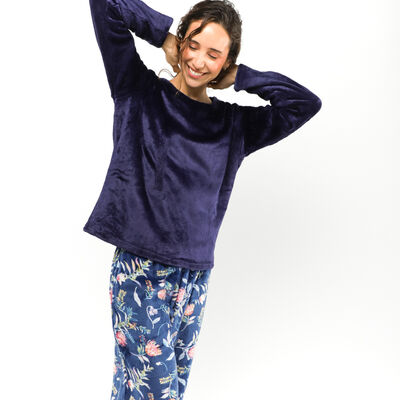 Pijama de Polar Mujer Portman Club