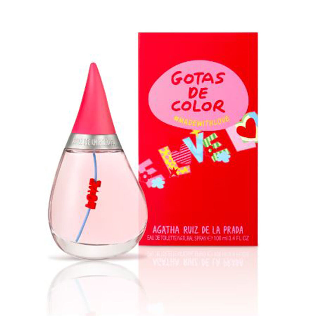 Perfume Agatha Ruiz De La Prada Gotas de Color Made With Love EDT 100 ml |  Ofertas en 