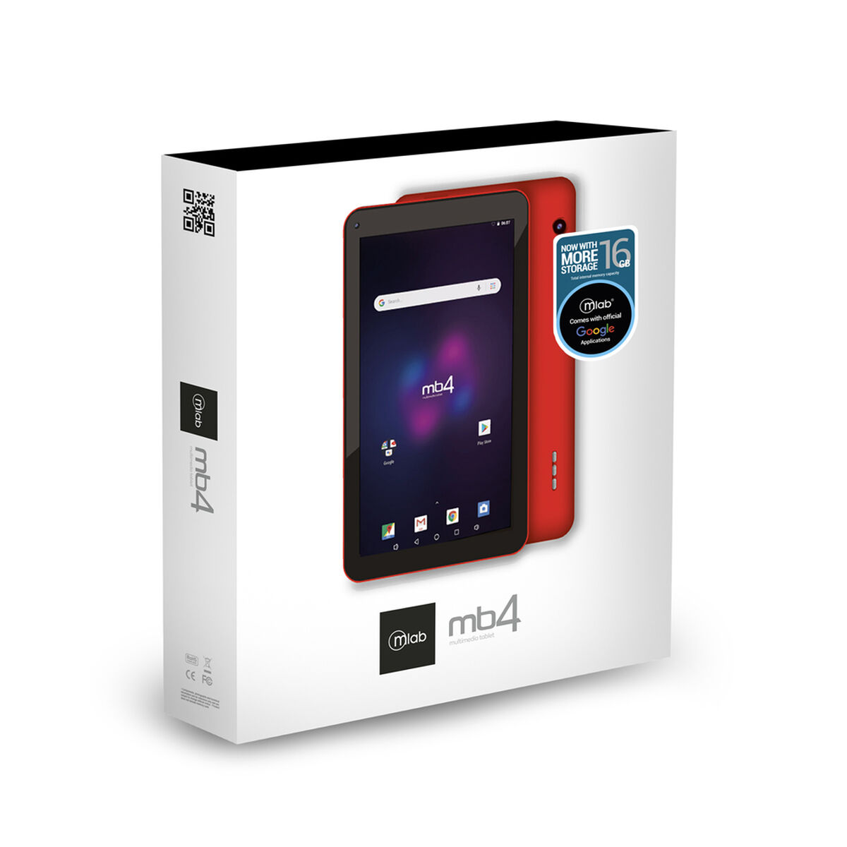 Tablet Mlab MB4+ Quad Core 1GB 16GB 7” Roja 