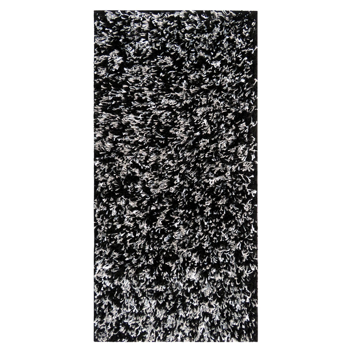 Alfombra Shaggy Bicolor 50 X 100 Cm Black Gray