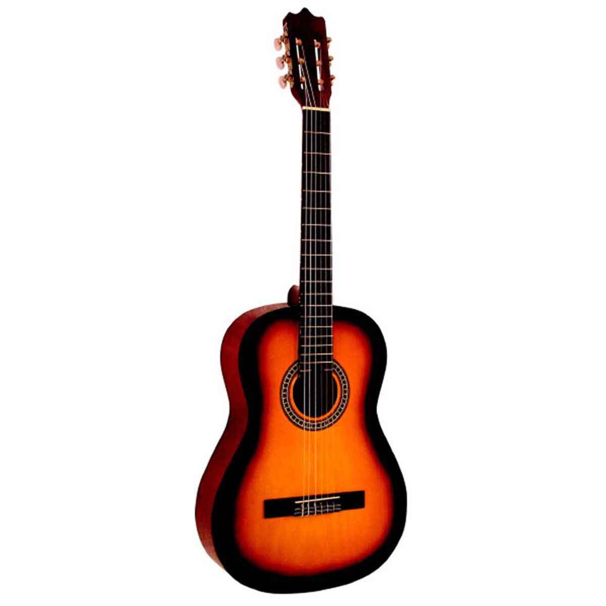Set Guitarra Clásica 39'' Alaguez Sunburst AZ-39SSET