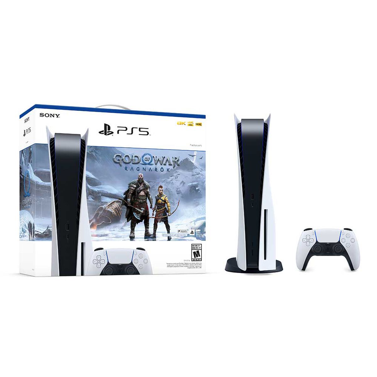 Consola Sony PlayStation 5 con Disco + Juego God Of War Ragnarok