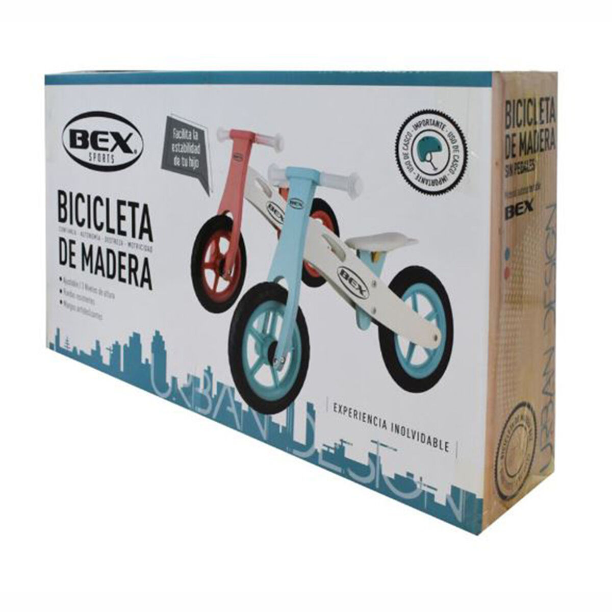 Bicicleta de Equilibrio BEX de Madera Rosado BCI001