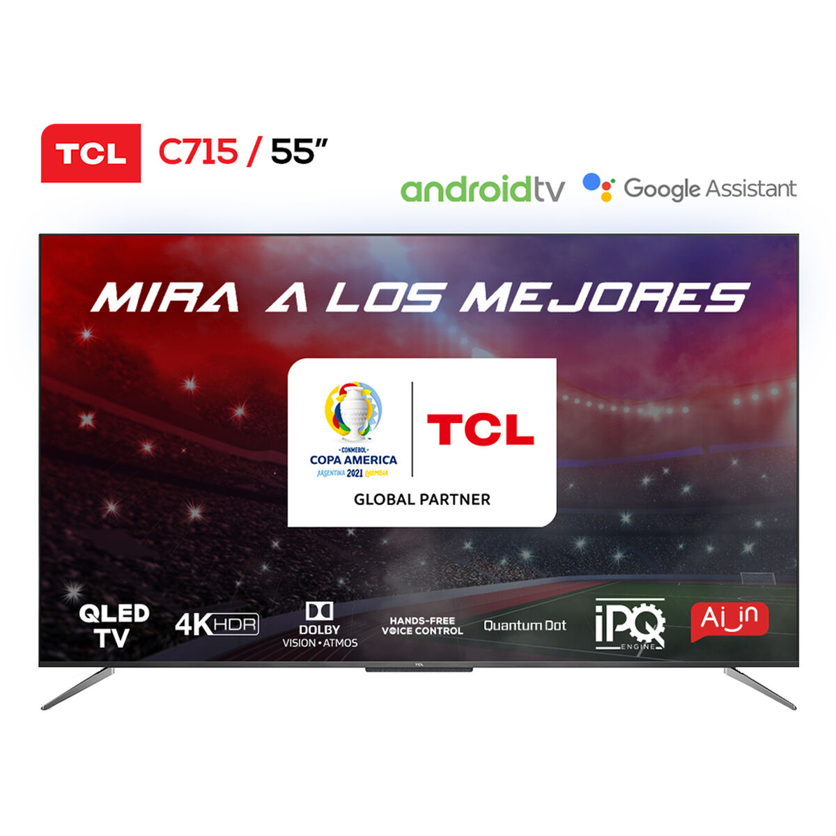 QLED 55" TCL 55C715 Android Smart TV 4K UHD LaPolar