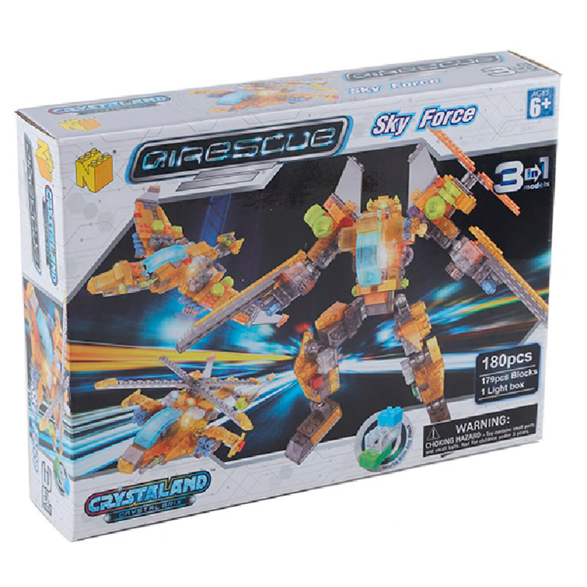 Set Bloques Crystaland Sky Force