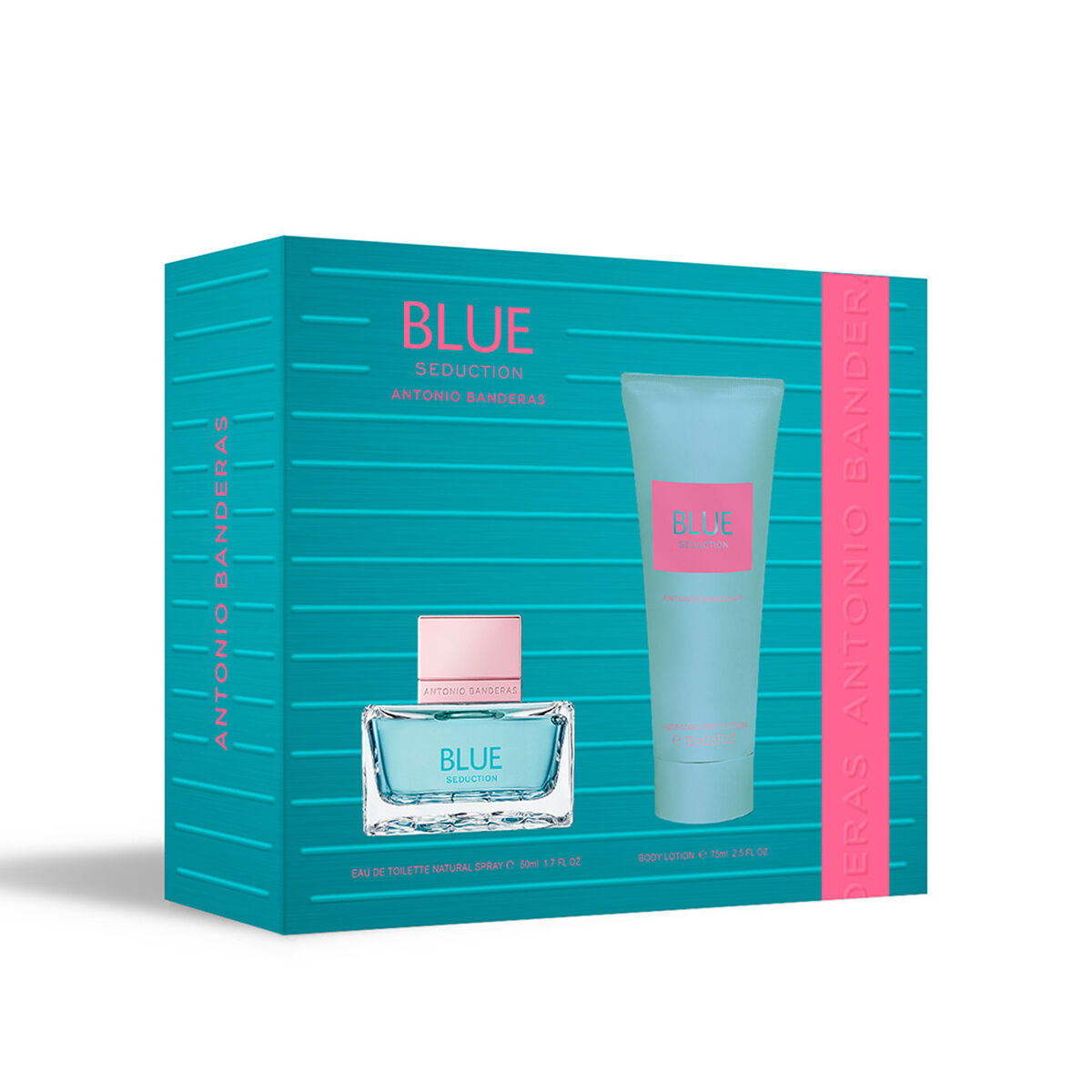 Set de Perfume Antonio Banderas Blue Seduction Woman EDT 50 ml + Body Lotión 75 ml