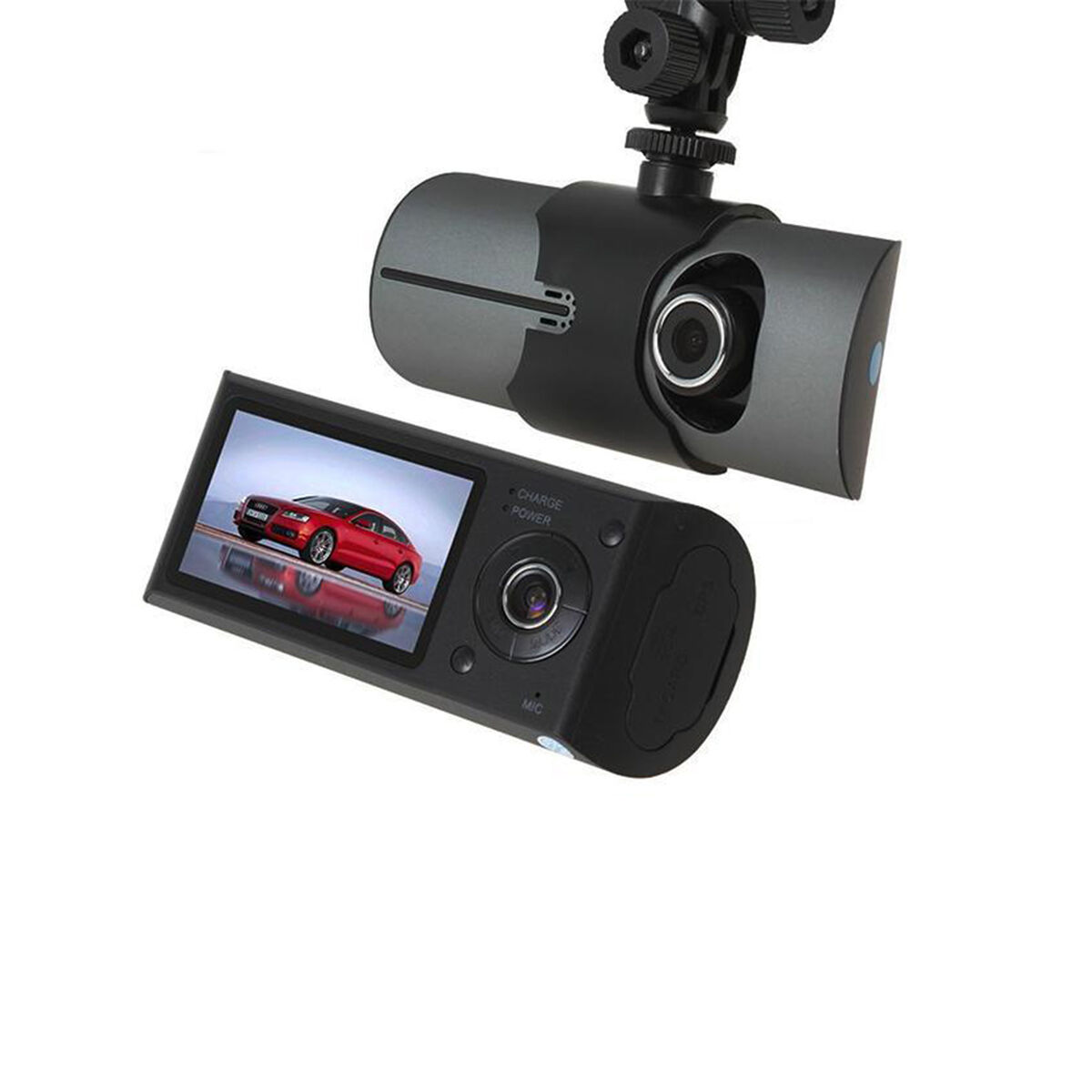 Cámara Camtek R300 DVR HD Doble Visión para Auto GPS
