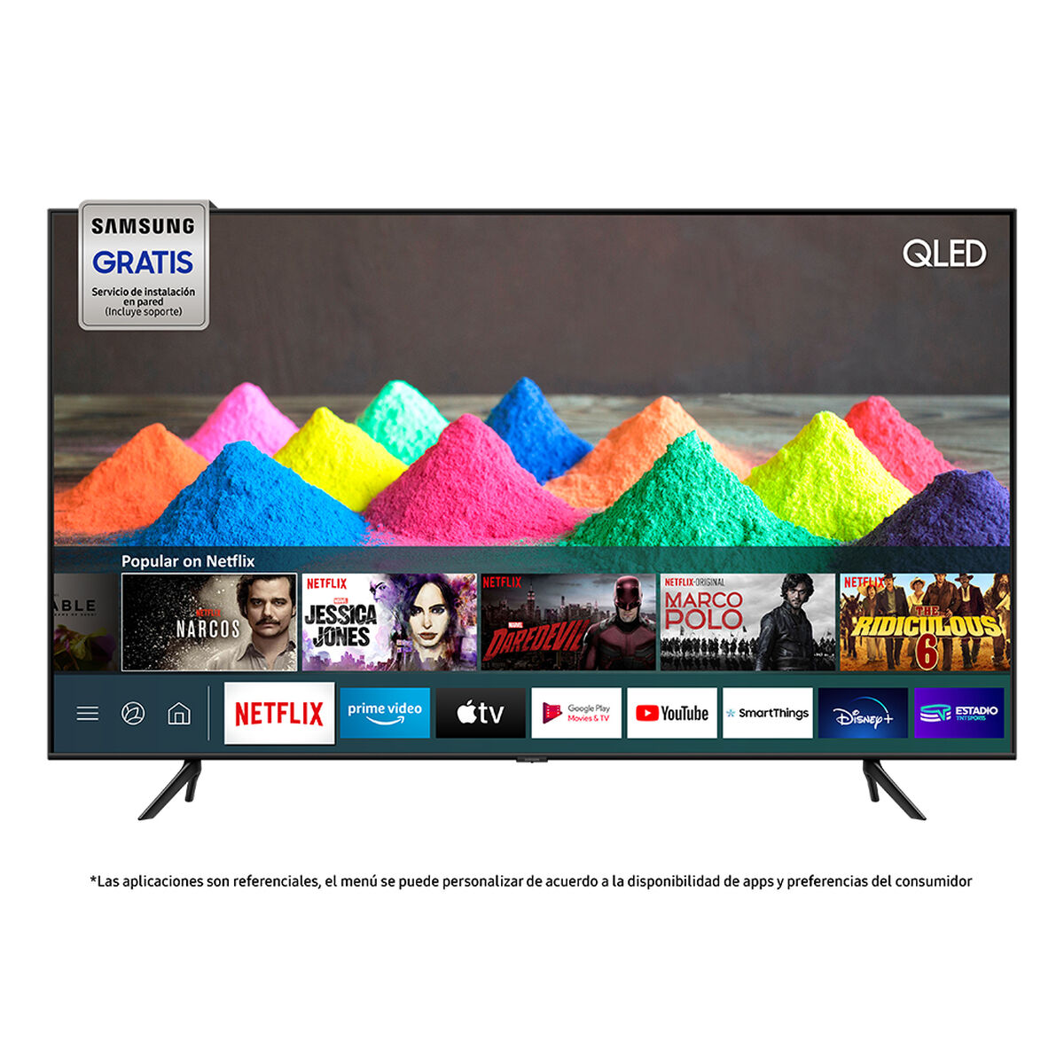 QLED 55" Samsung Q60T Smart TV 4K Ultra HD