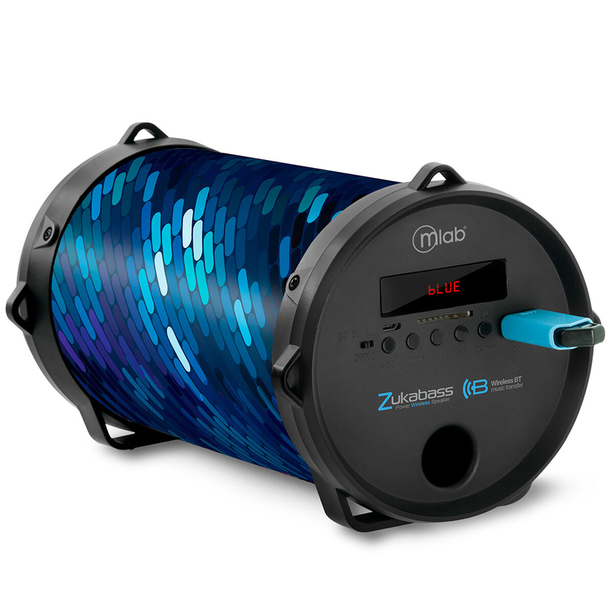 Karaoke Portátil Mlab Wireless Zukabass Color Style Azul 