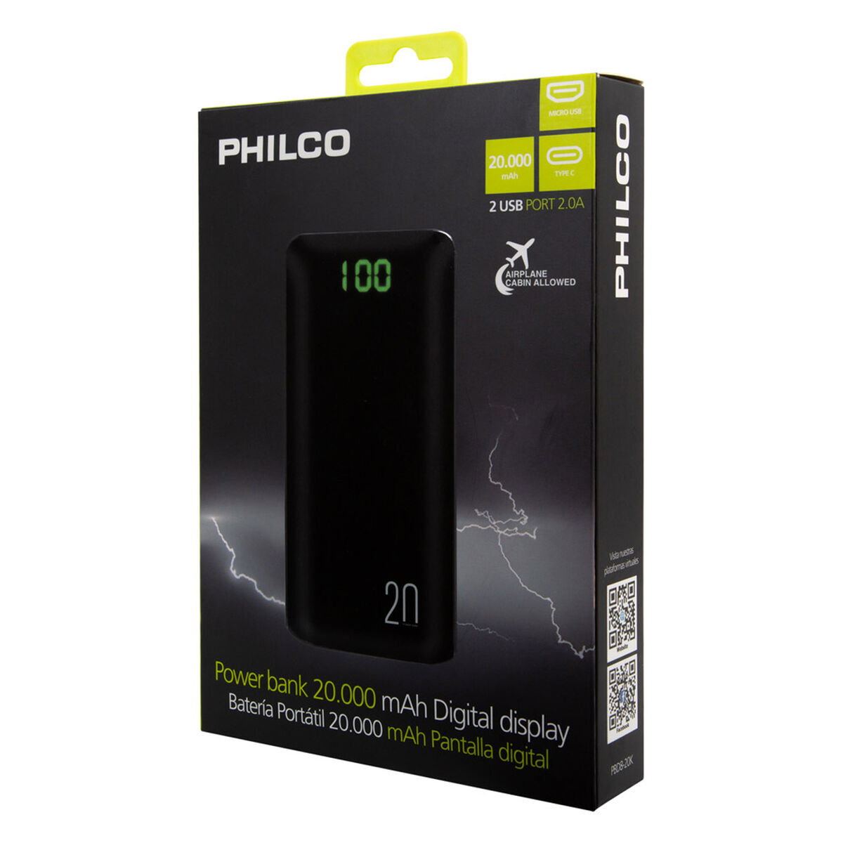 Batería Externa Philco 79PBK20KTC