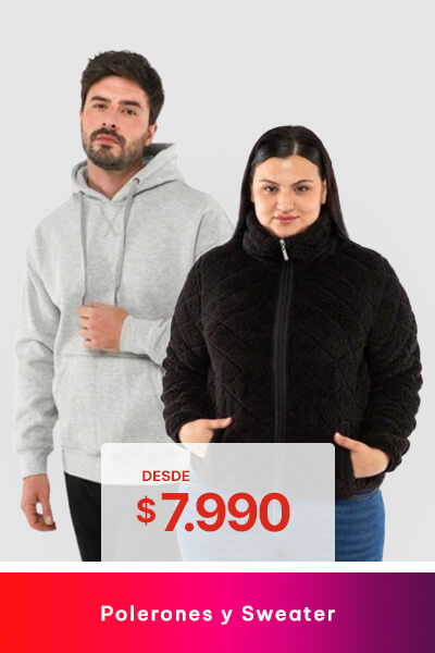 Polerones  y Sweater desde $7.990