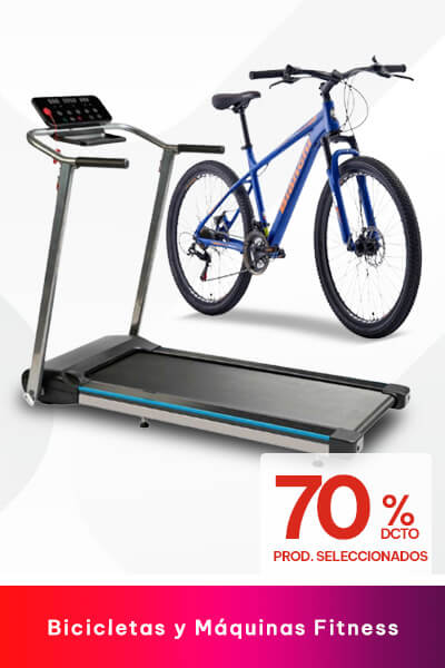 Bicicletas y Maquinas fitness 70% descuento