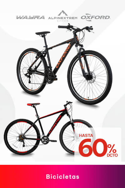 Bicicletas hasta 60% descuento