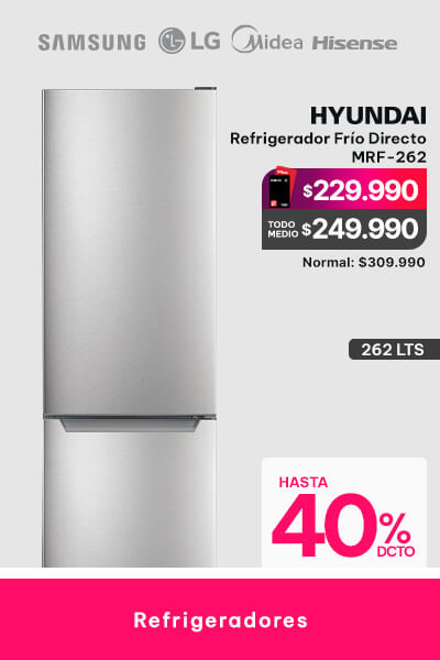 Refrigeradores hasta 40% de descuento