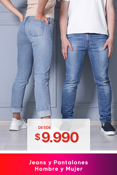 Jeans y pantalones desde $9.990 hombre y mujer Black