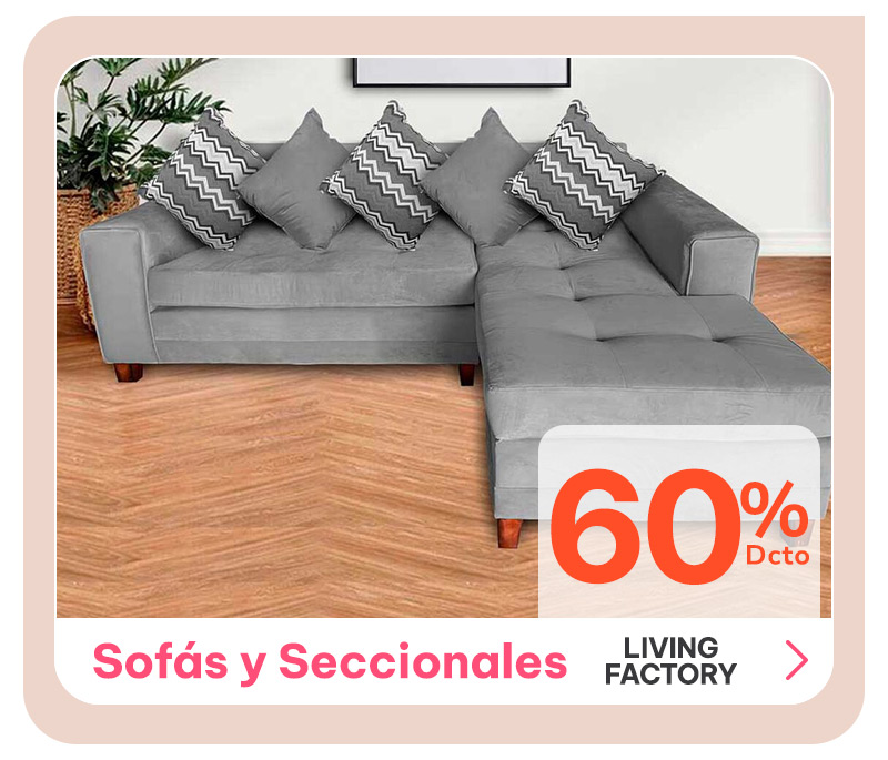 60% dcto Living Factory